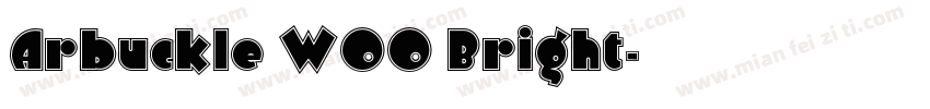 Arbuckle W00 Bright字体转换